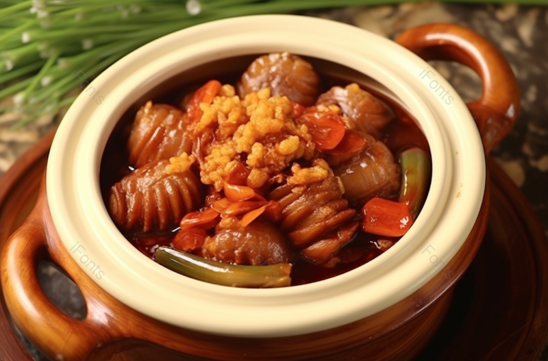 砂锅红烧肉焖鲍鱼中国美食,高清,摄影图,摄影图片,图片大全,摄影图免费下载